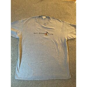Vintage Walt Disney World Mickey Mouse Embroidered Gray T Shirt XL Made in USA